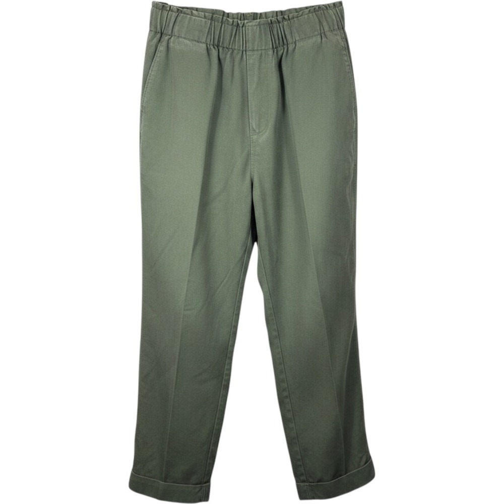 Soft Surroundings Pants Womens M Green Tencel Elastic Waist Casual 2FD40 Boho